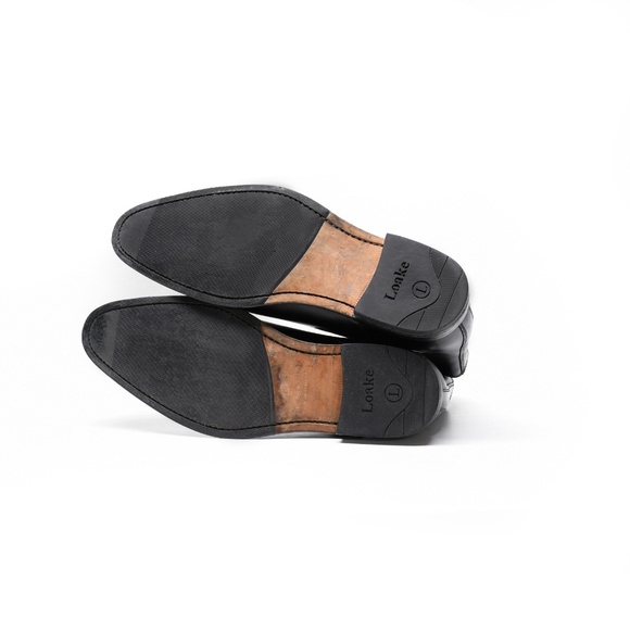 LOAKE Hutchinson in Black Leather UK 7 Leather-Soled Chelsea Boots - Picture 8 of 16